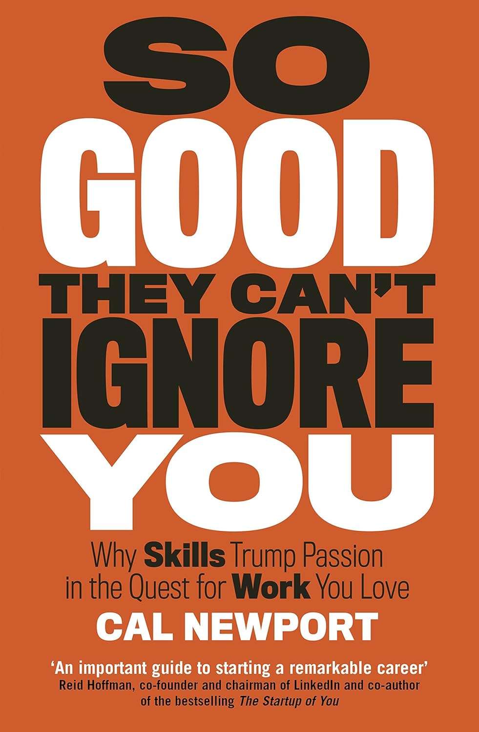 SO GOOD THEY CAN'T IGNORE YOU by Cal Newport - ReadMoreDXB