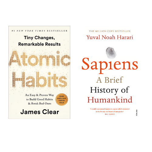 Atomic Habits+ Sapiens Combo - ReadMoreDXB