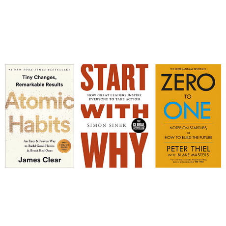 Atomic Habits+ Start With Why+ Zero To One Combo - ReadMoreDXB