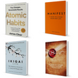 Atomic Habits + Ikigai + The Secret + Manifest Combo - ReadMoreDXB