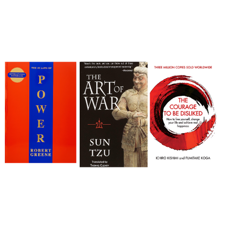 The 48 Laws Of Power + The Art of War + The Courage to be Disliked Combo - ReadMoreDXB