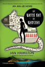 Book cover of 'The Water Rat of Wanchai' by Ian Hamilton with a stylized map and silhouette on a green background.